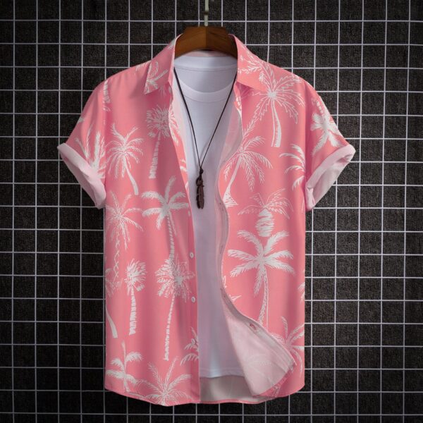 Hong Kong Style Street Digital Printing Men's Shirt - Image 4