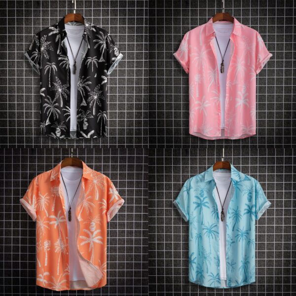 Hong Kong Style Street Digital Printing Men's Shirt